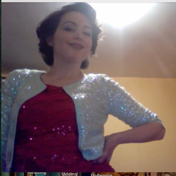 Sequins Shrug Cardigan - Picture 2 of 2